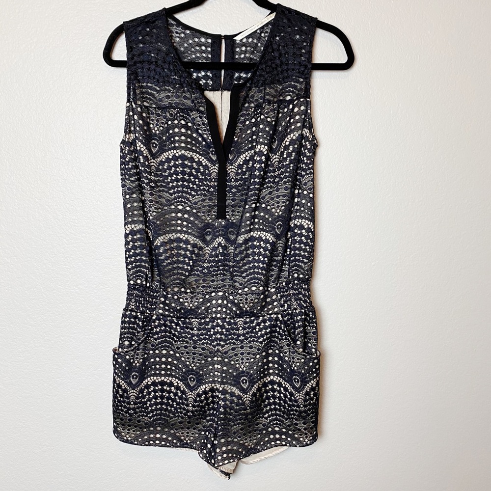 Twelfth Street by Cynthia Vincent Lace Romper M